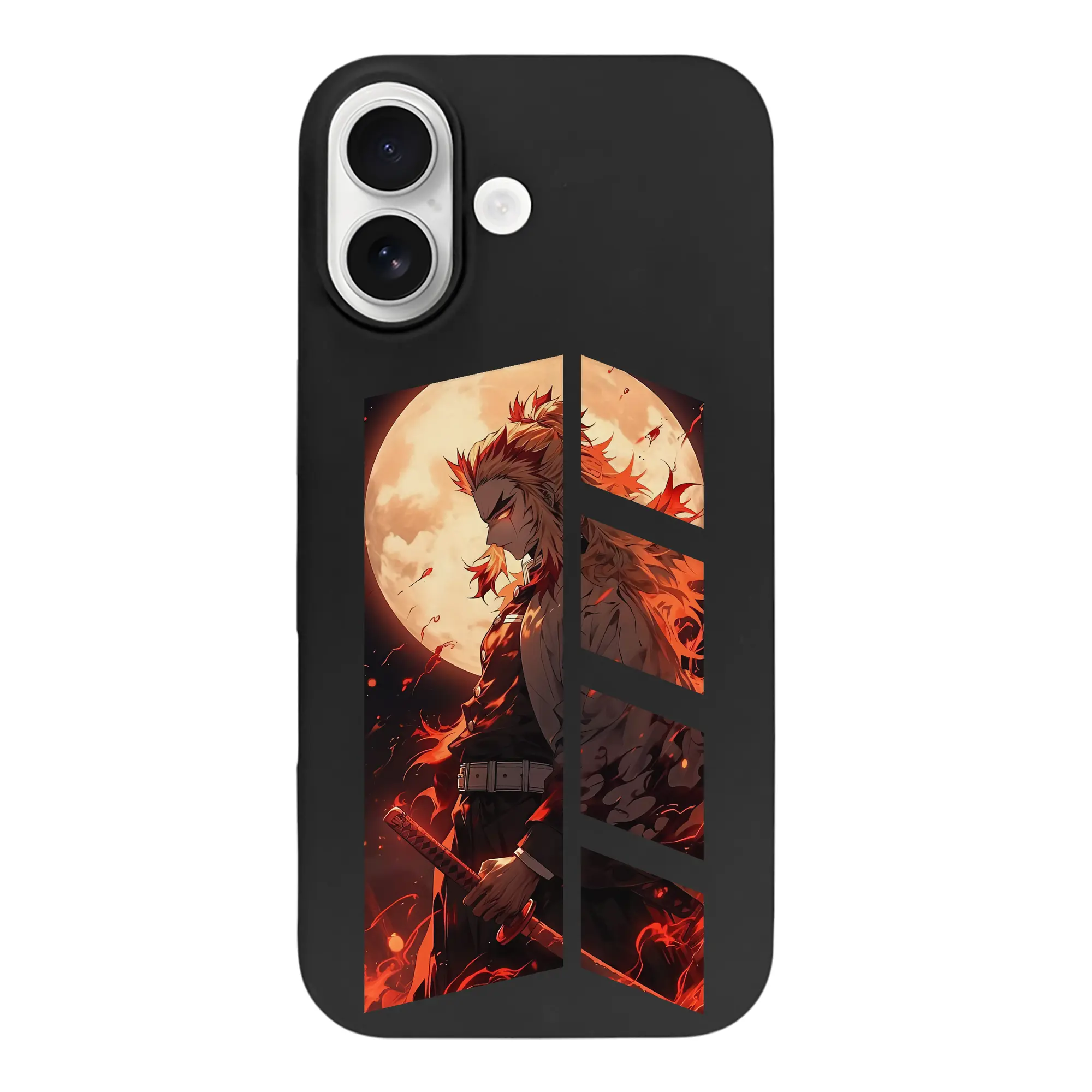 鬼滅の刃 グッズ,煉獄 杏寿郎 - iPhone 17 シリーズ シリコンケース 薄型 耐衝撃 指紋防止 ソフトタッチカバー 精密フィット 傷防止 保護ケース iPhone 17/17 Air/17 Pro/17 Pro Max 対応